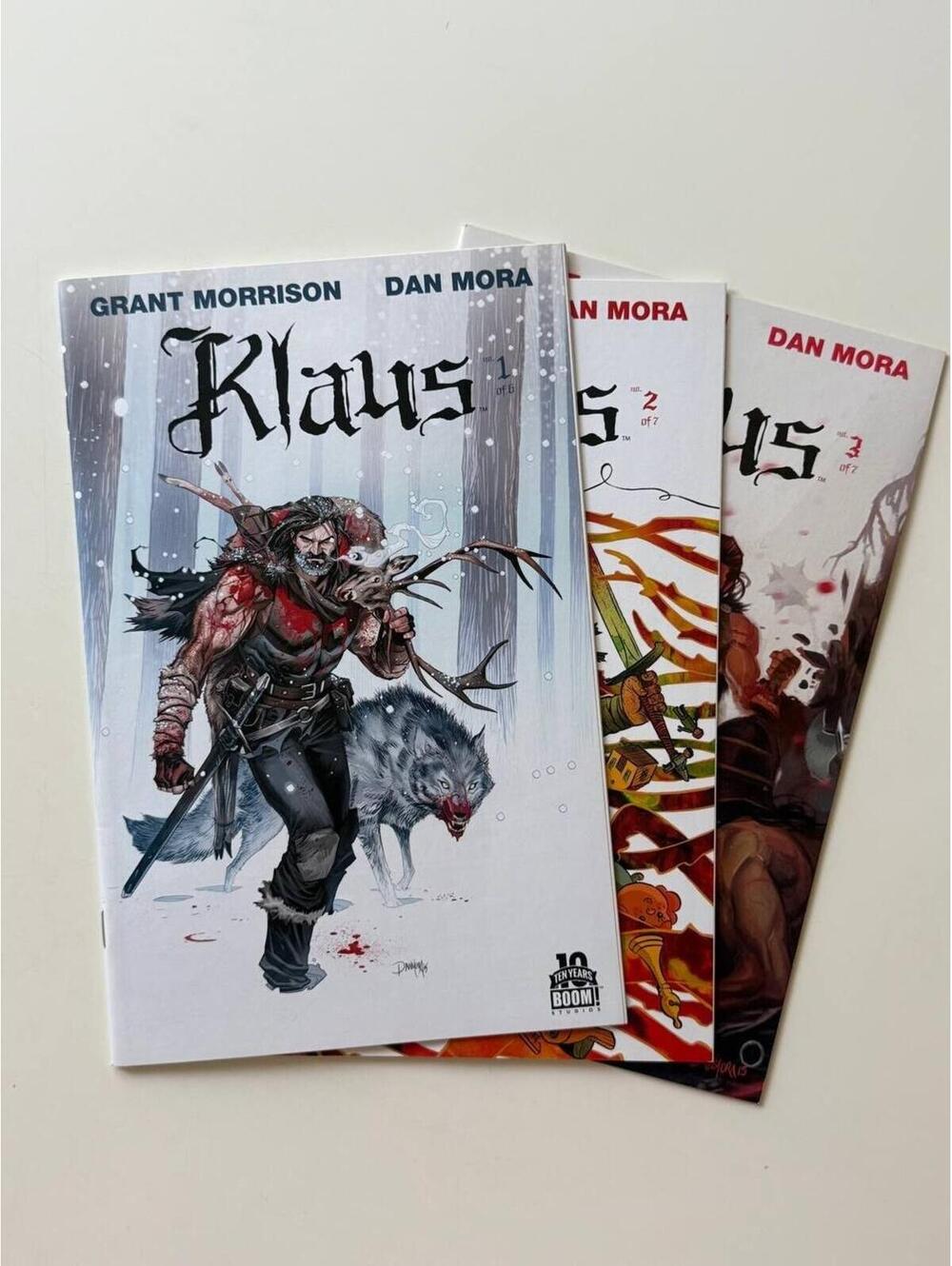 KLAUS (2015) #1 #2 #3 LOT • BOOM! STUDIOS • GRANT MORRISON • DAN MORA • NM